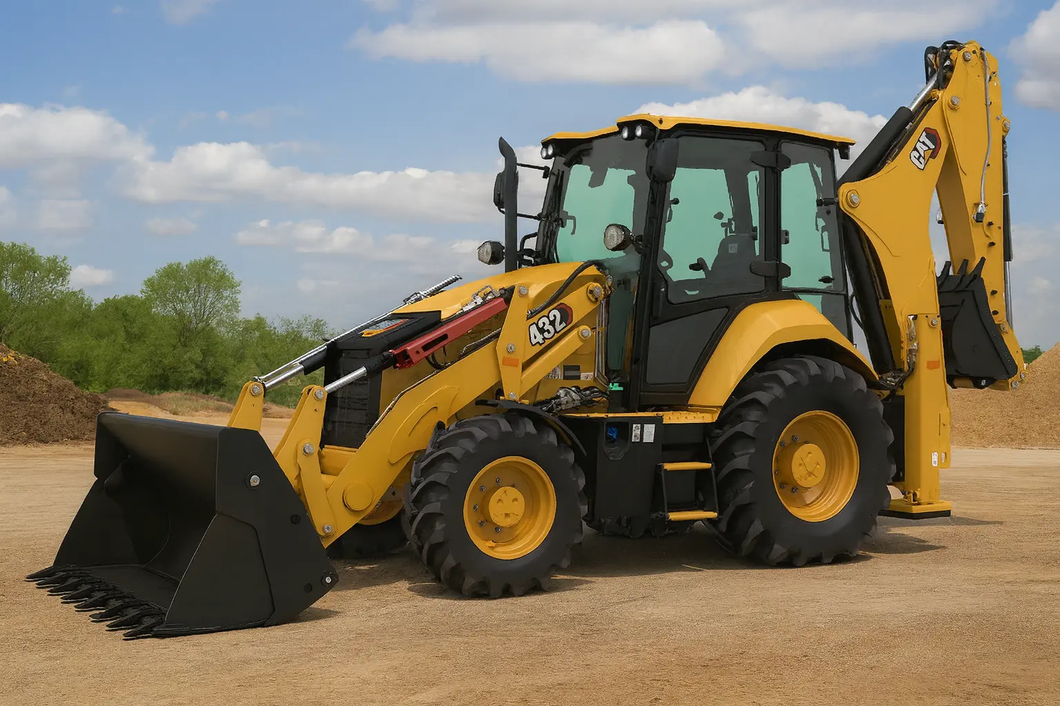 Koparko-ładowarka Caterpillar 432